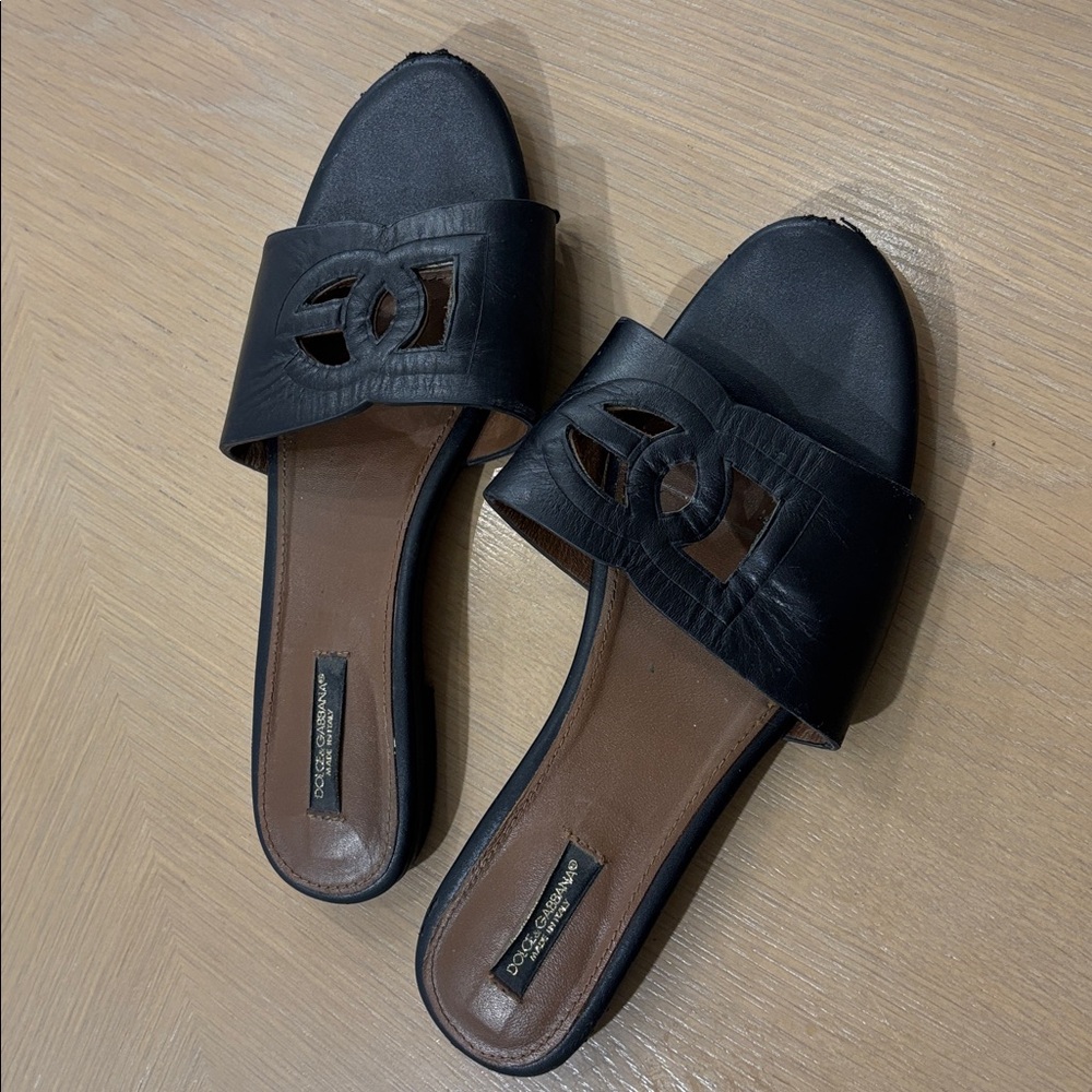 Dolce & Gabbana Black Women's Slide Sandals - Picture 4 of 6